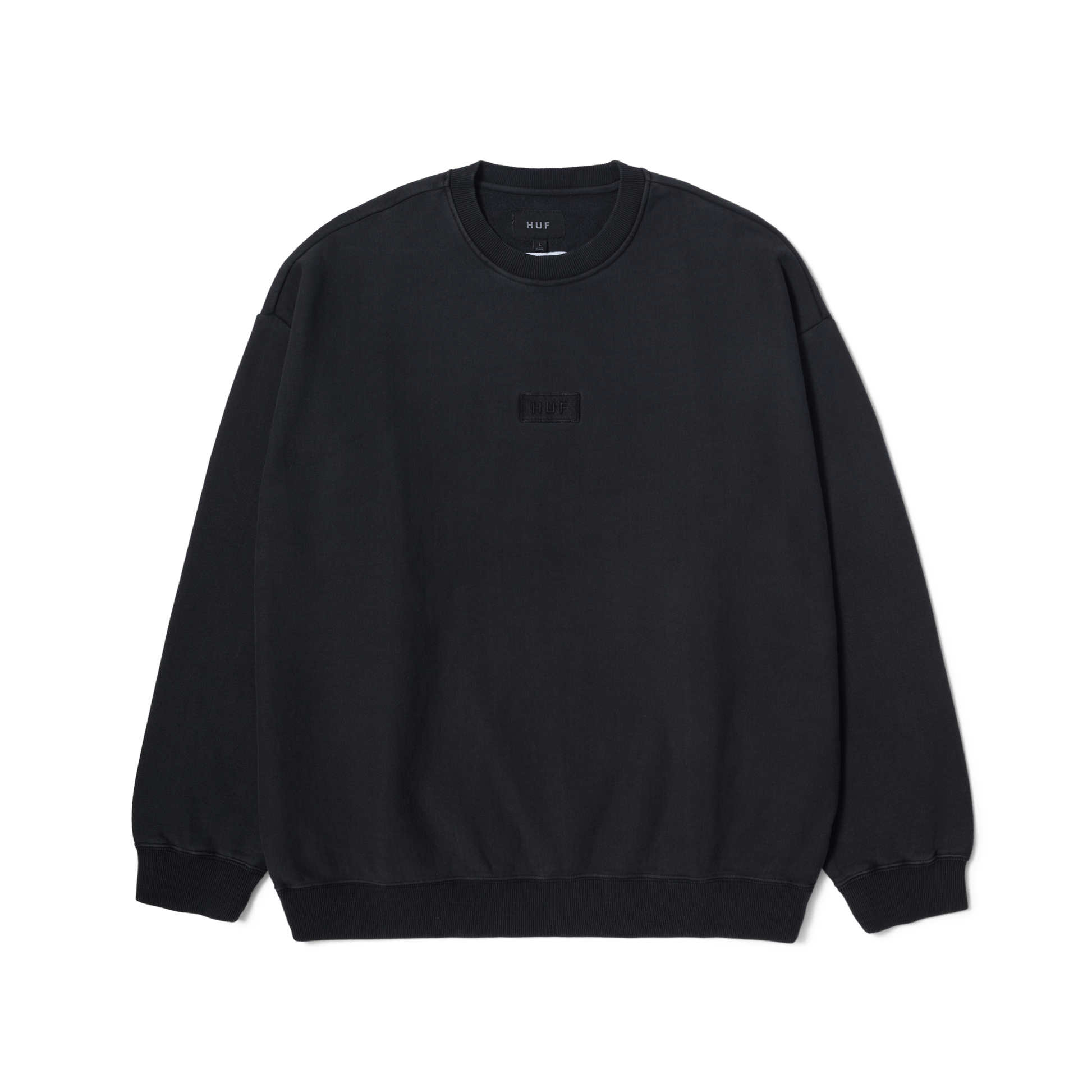 Huf Mason Crewneck Sweatshirt Washed Black