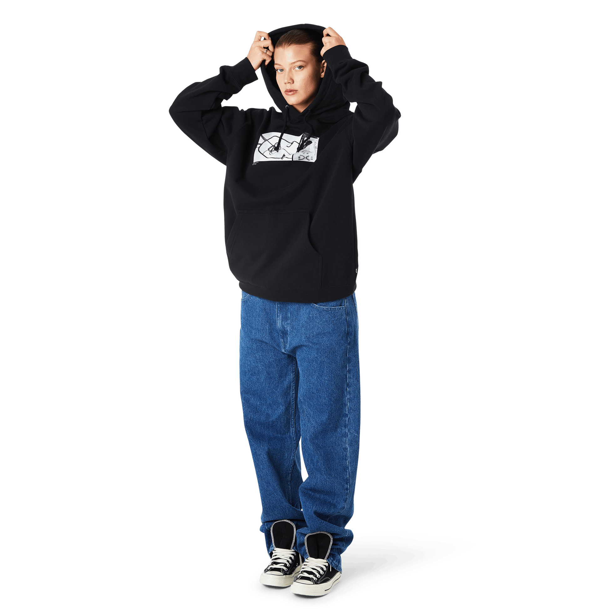 Huf Mason Photos Pullover Hoodie Black