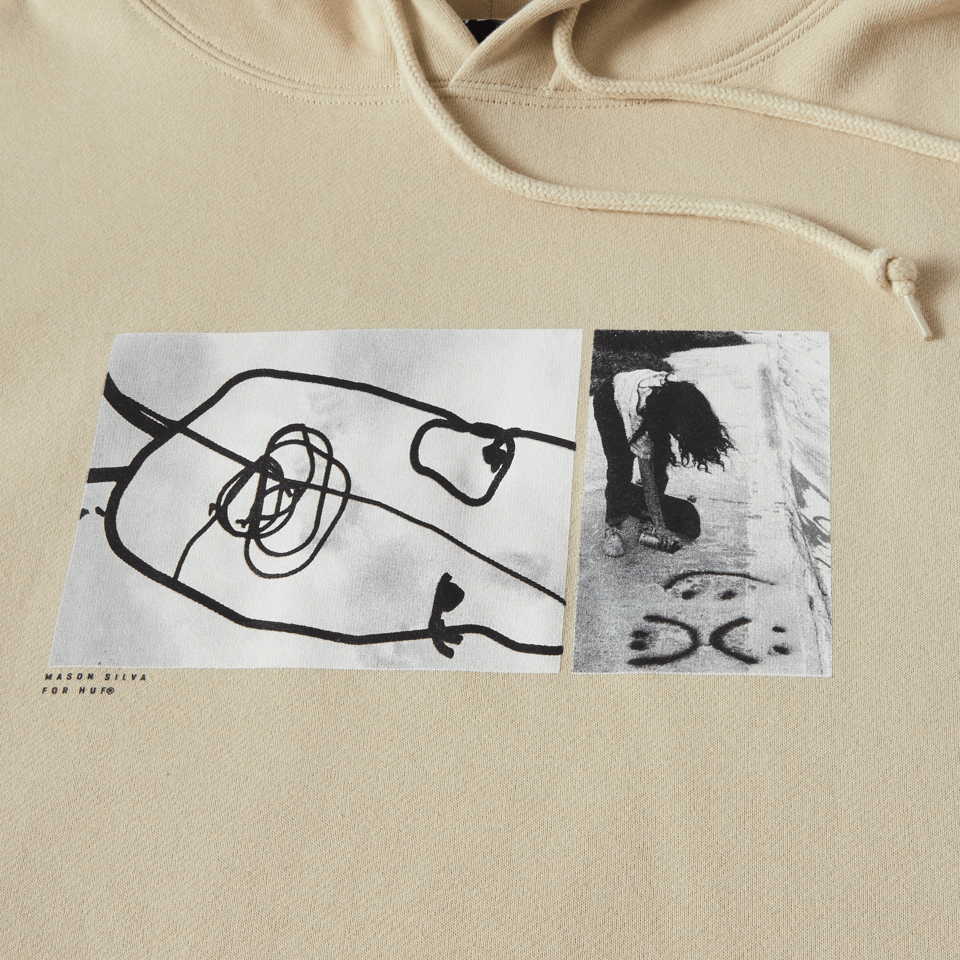 Huf Mason Photos Pullover Hoodie Stone