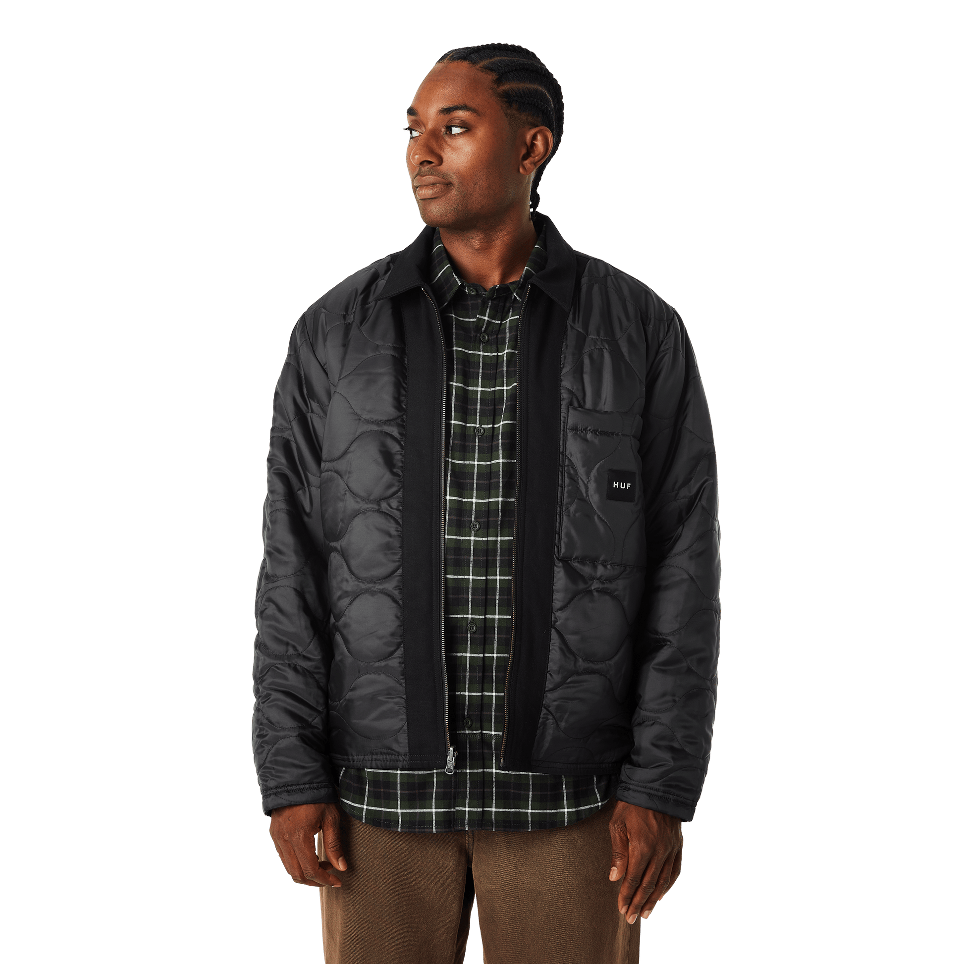 Huf Mason Reversible Shacket Black