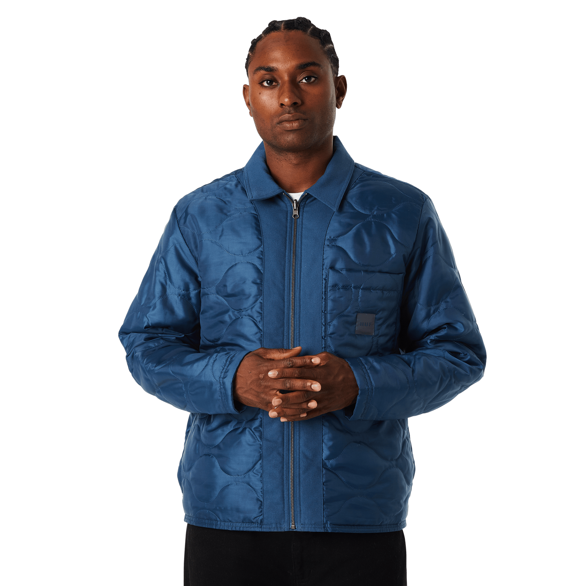 Huf Mason Reversible Shacket Oil Blue