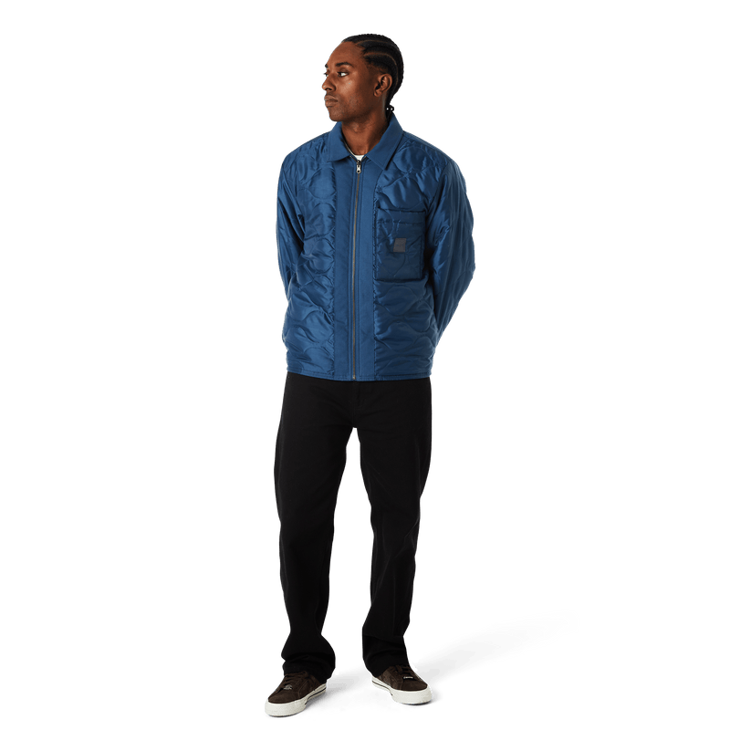 Huf Mason Reversible Shacket Oil Blue