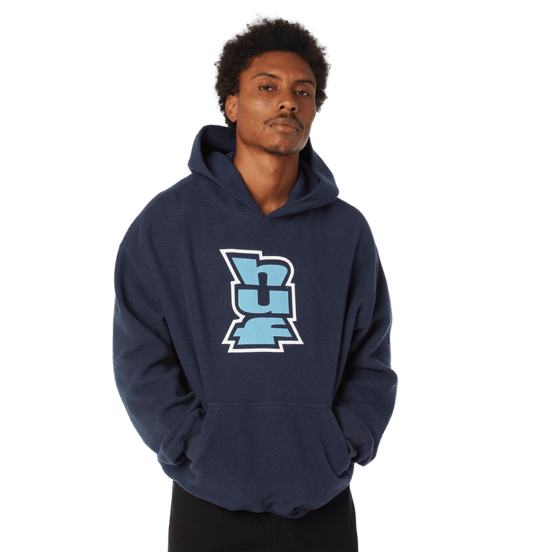 HUF Megablast Reverse Hoodie Navy