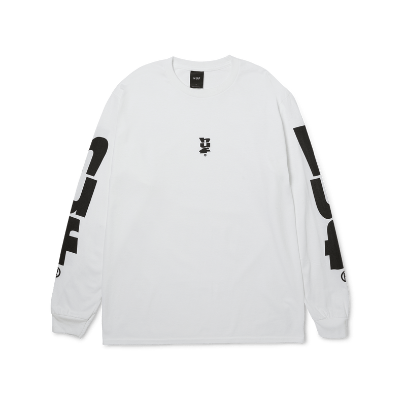 Huf Megablast Long Sleeve T-Shirt White