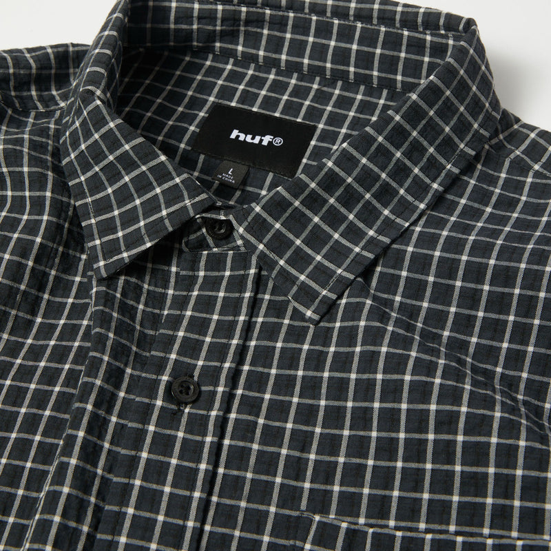 Huf Megablast Long Sleeve Woven Top Black