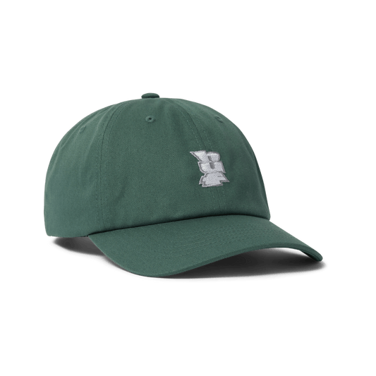 HUF Megablast Multi 6-Panel Curved Visor Hat Forest Green