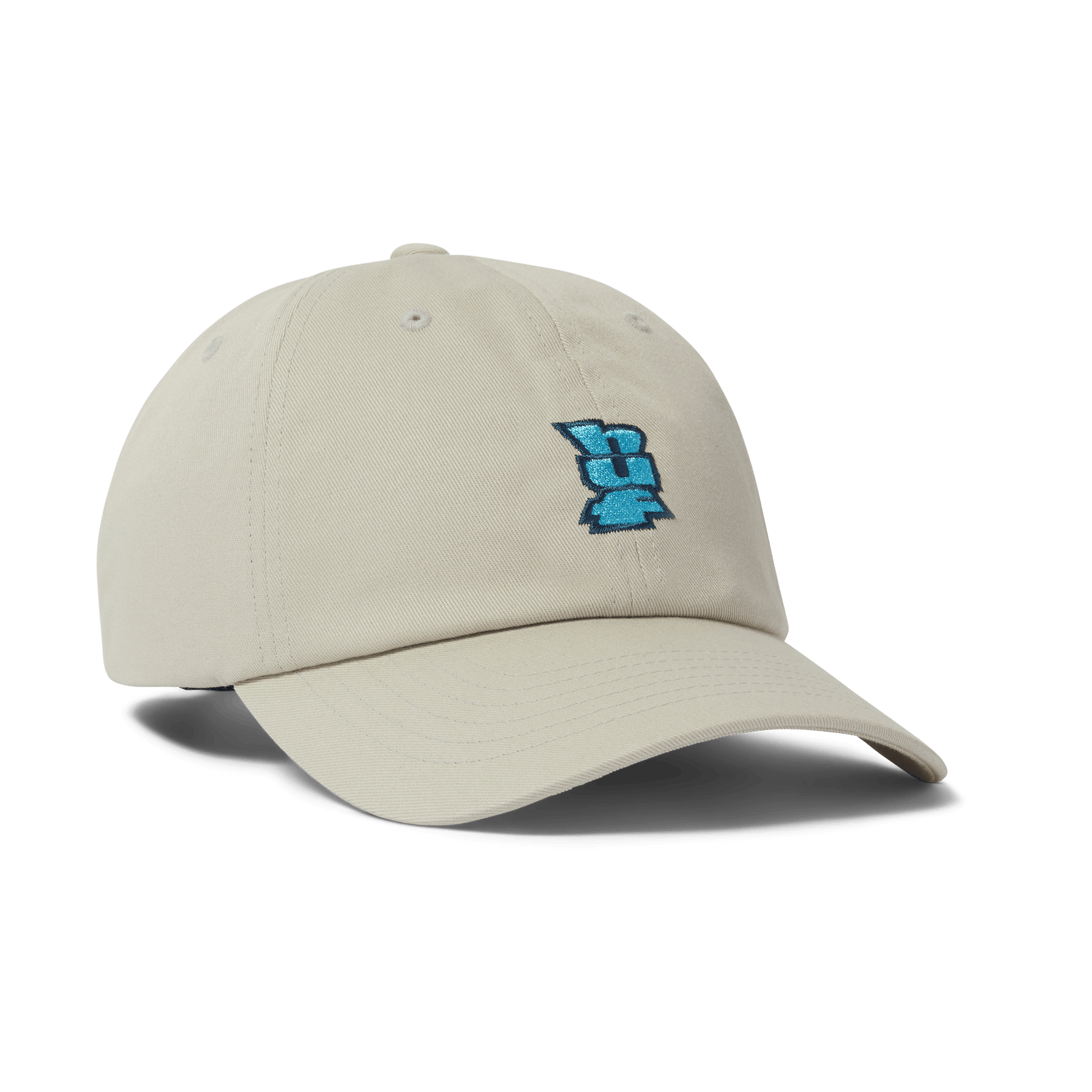 HUF Megablast Multi 6-Panel Curved Visor Hat Frost Gray
