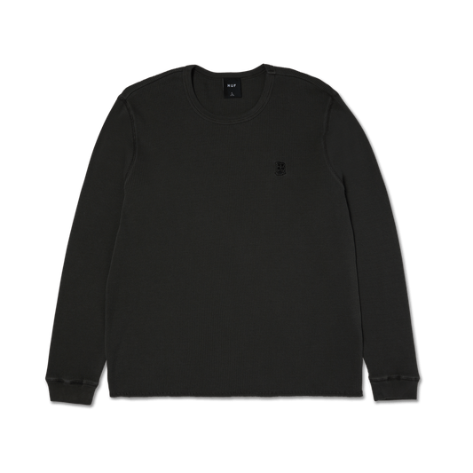 Huf Megablast Overdyed Long Sleeve T-Shirt Thermal Asphalt