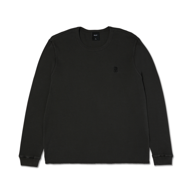 Huf Megablast Overdyed Long Sleeve T-Shirt Thermal Asphalt