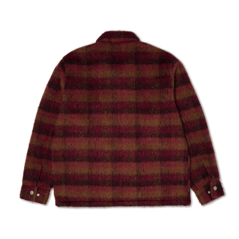 Huf Megablast Plaid Jacket Berry