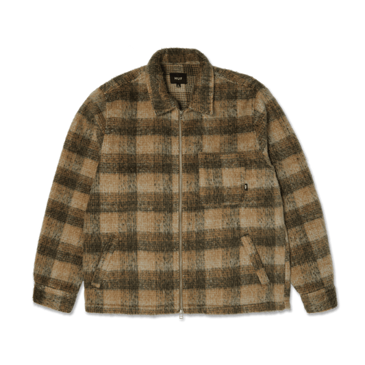 Huf Megablast Plaid Jacket Desert
