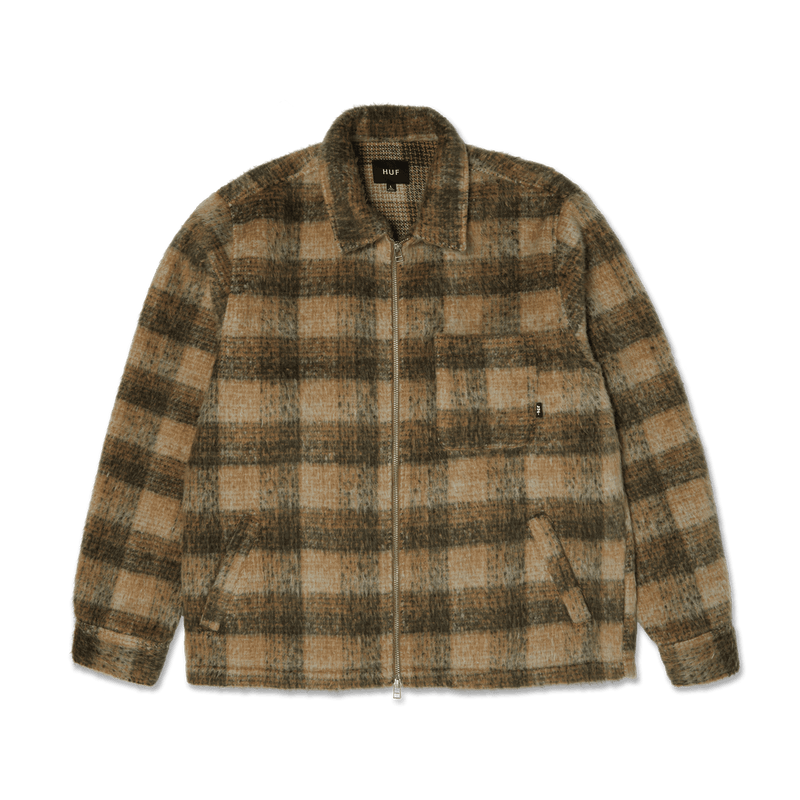 Huf Megablast Plaid Jacket Desert