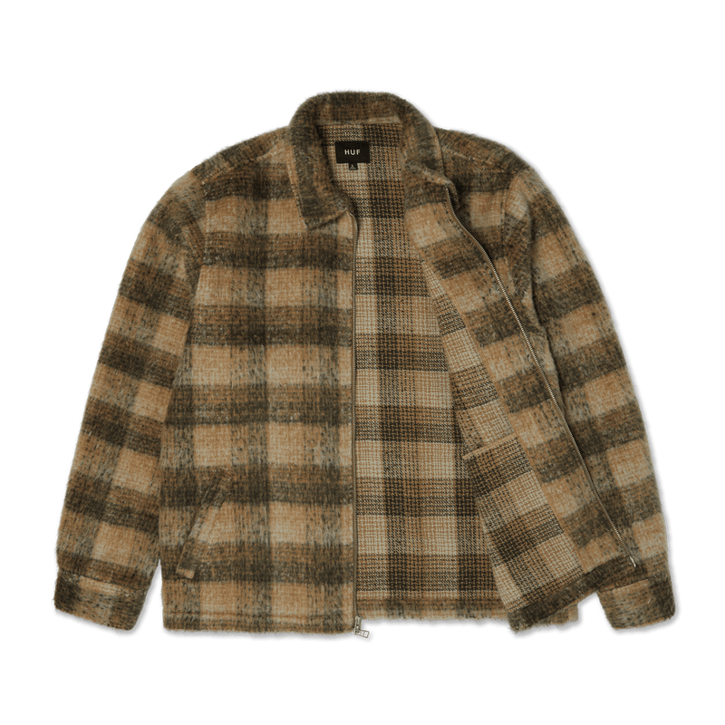 Huf Megablast Plaid Jacket Desert