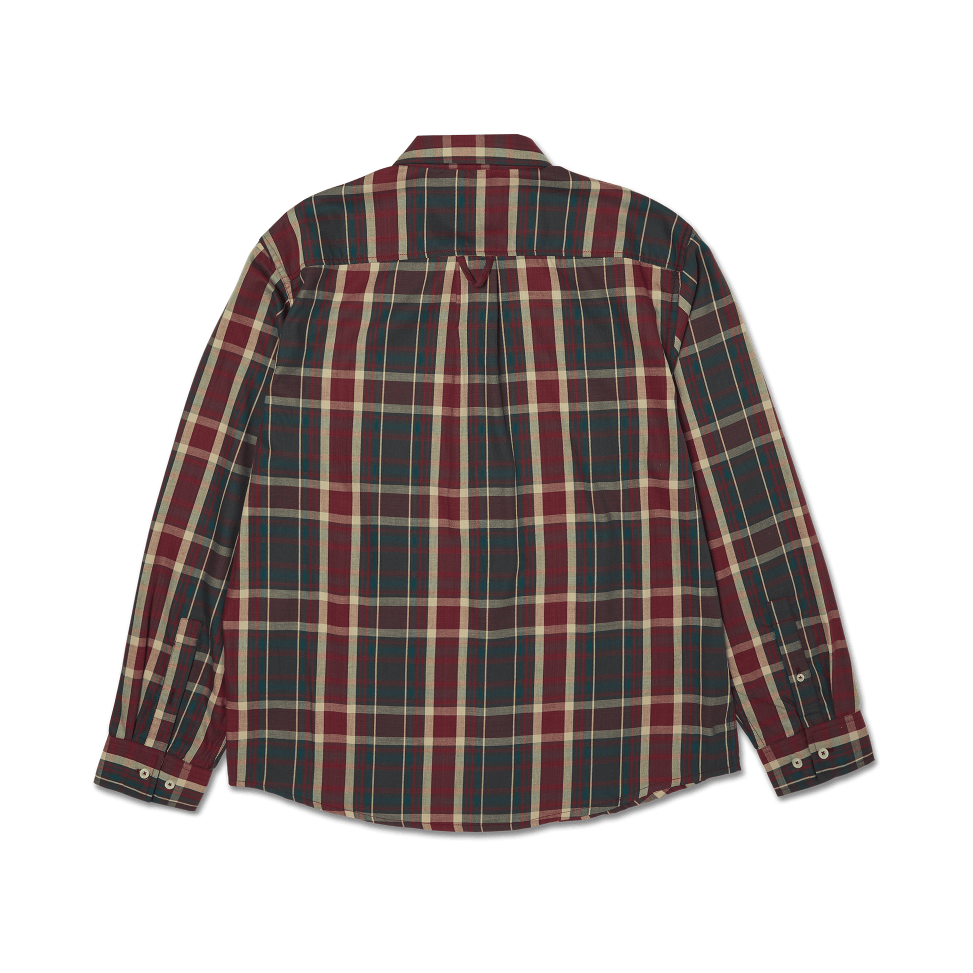 Huf Megablast Plaid Long Sleeve T-Shirt Deep Wine
