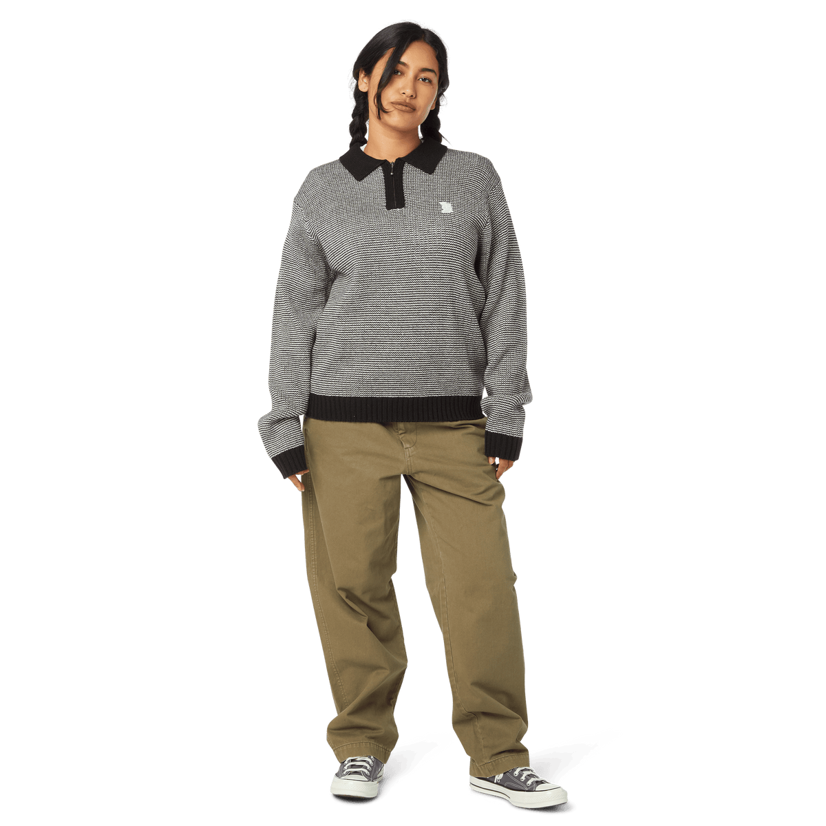 HUF Megablast Two Tone Waffle Sweater