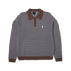 HUF Megablast Two Tone Waffle Sweater Washed Blue Moss