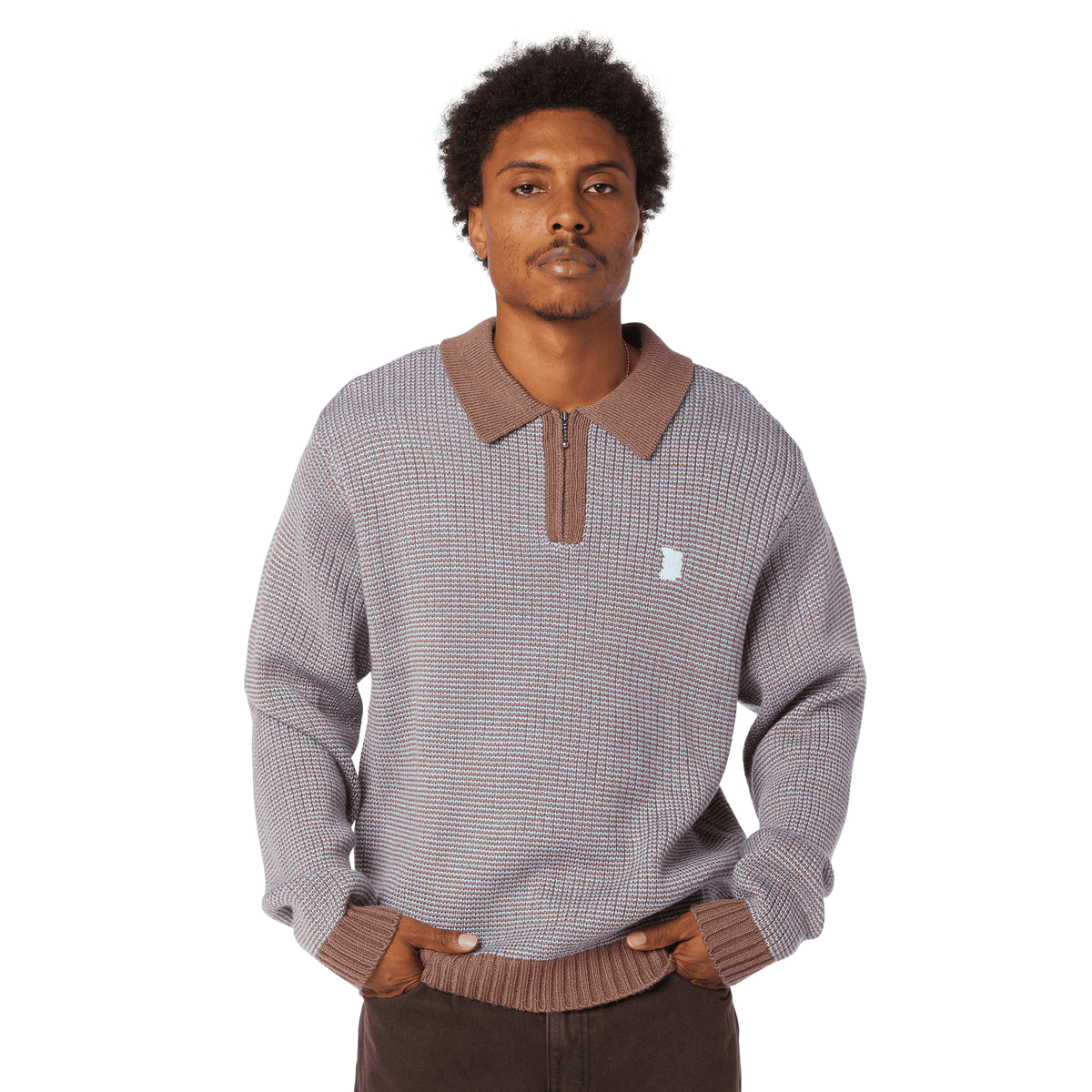 HUF Megablast Two Tone Waffle Sweater