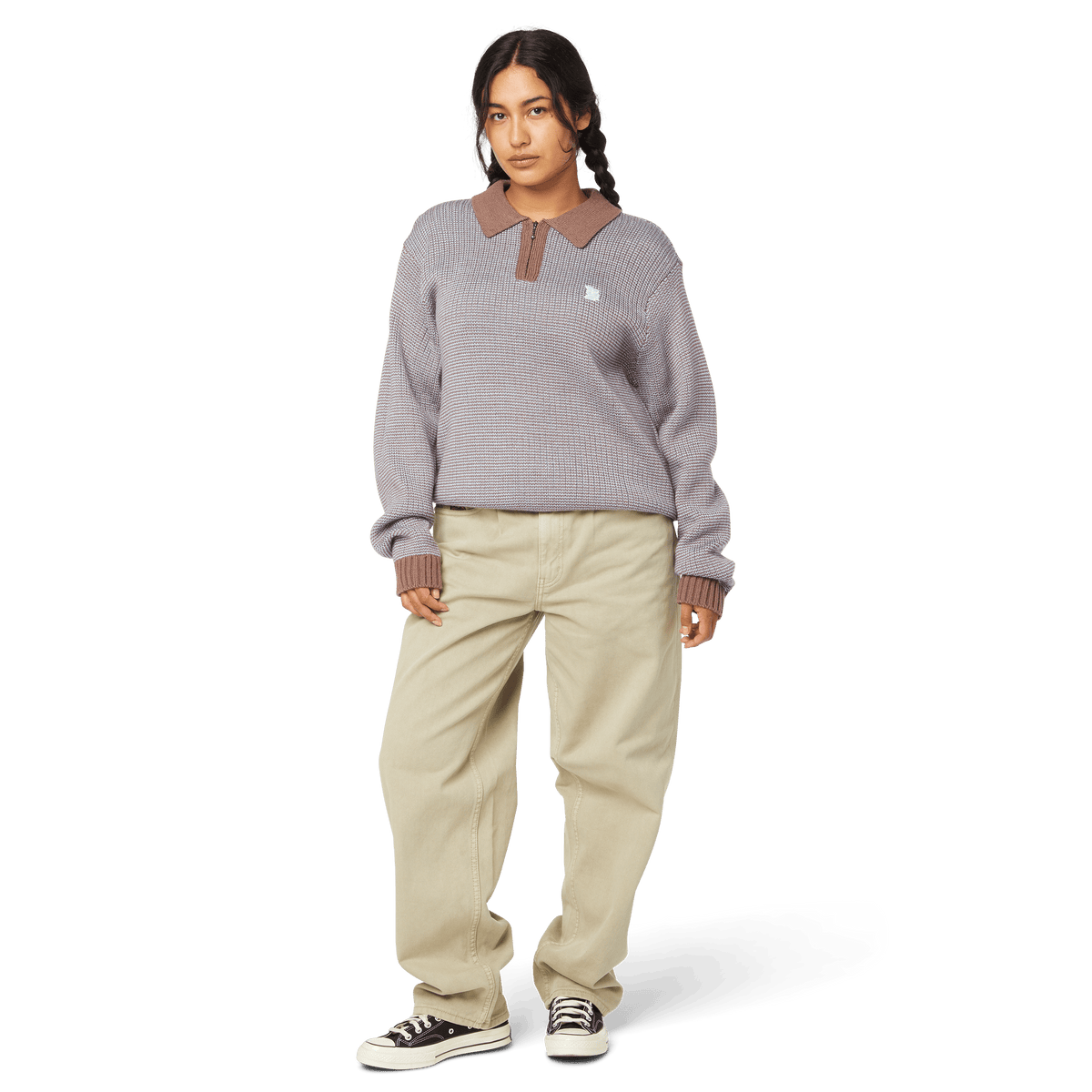 HUF Megablast Two Tone Waffle Sweater