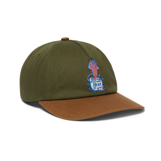 Huf Melt 5-Panel Snapback Hat Green