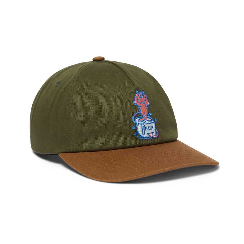 Huf Melt 5-Panel Snapback Hat Green