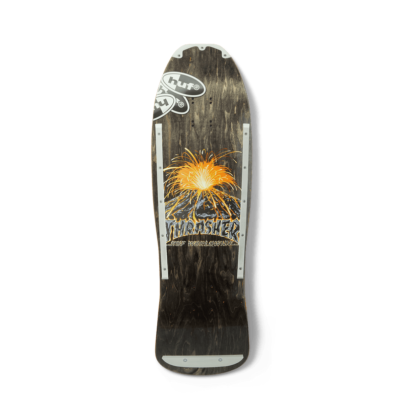 HUF x Thrasher Meltdown Cruiser Deck - Black