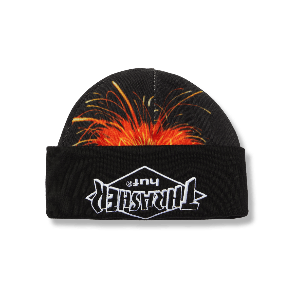 HUF x Thrasher Meltdown Reversible Beanie - Black