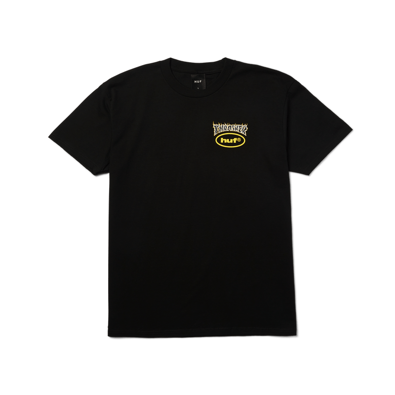 HUF x Thrasher Meltdown T-Shirt - Black