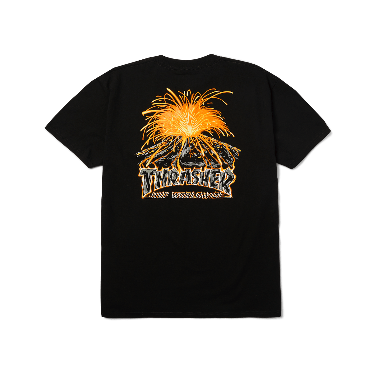 HUF x Thrasher Meltdown T-Shirt - Black