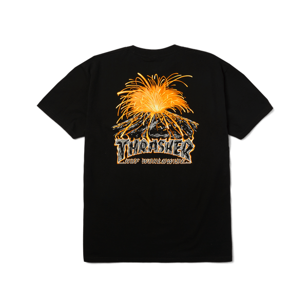 HUF x Thrasher Meltdown T-Shirt - Black