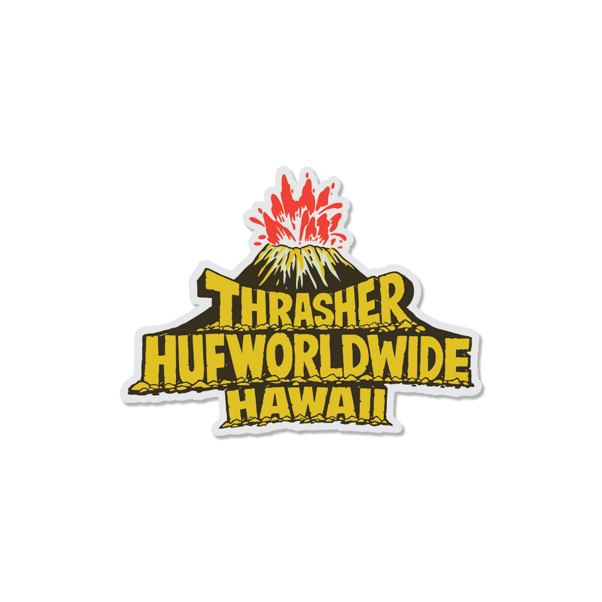 HUF x Thrasher Meltdown Sticker - Multi