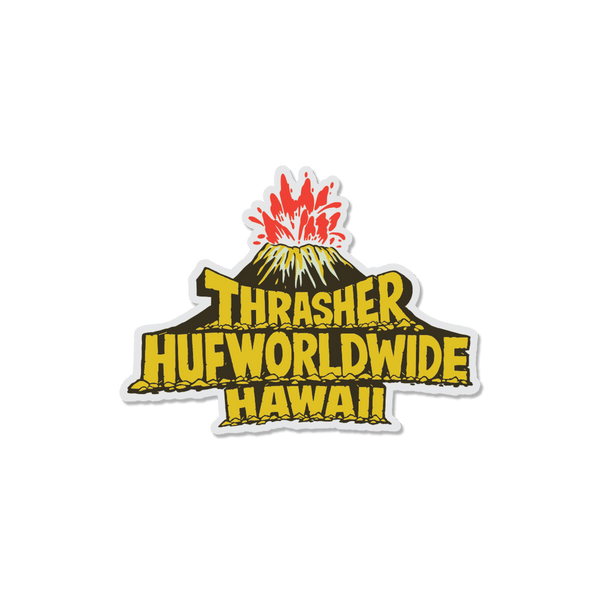 HUF x Thrasher Meltdown Sticker - Multi