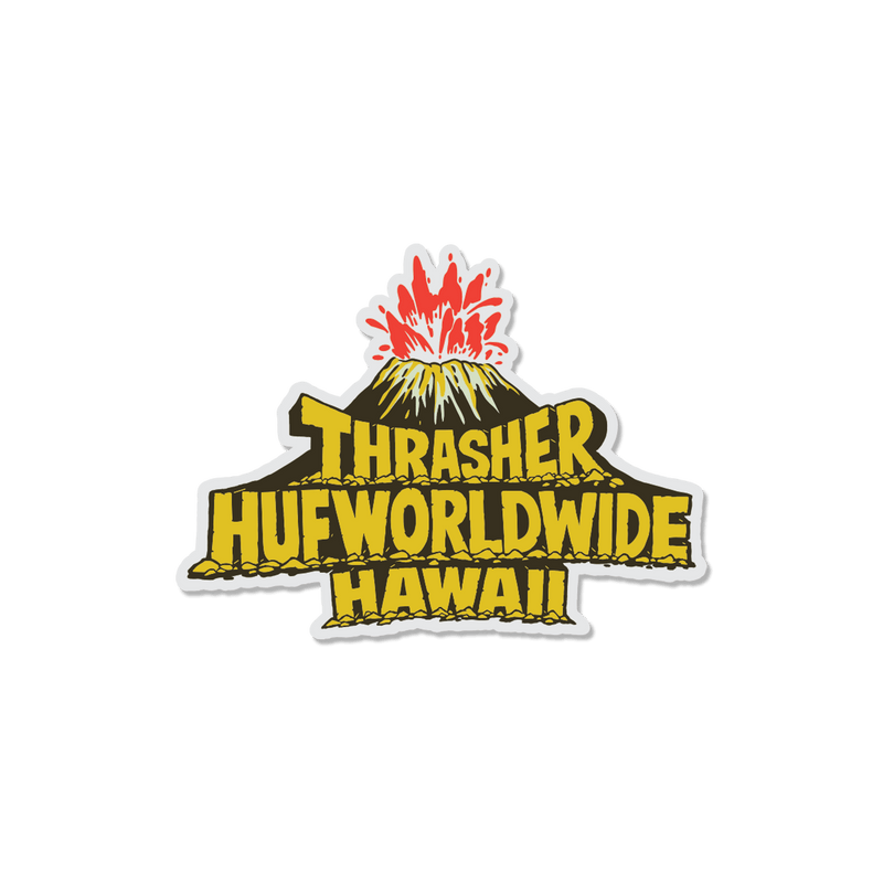 HUF x Thrasher Meltdown Sticker - Multi