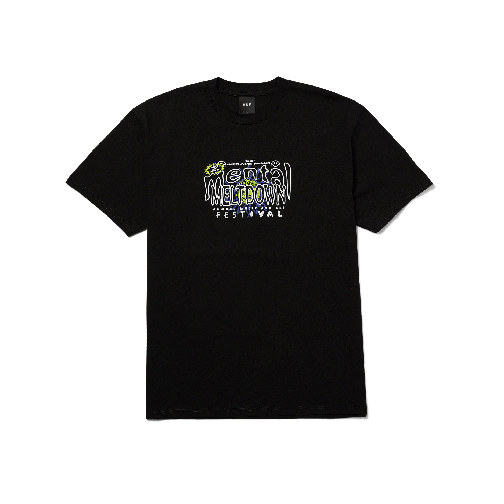 Huf Mental Meltdown T-Shirt Black