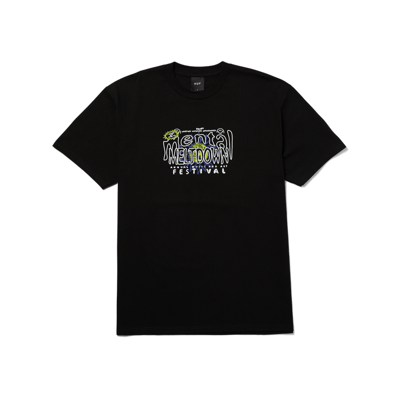 Huf Mental Meltdown T-Shirt Black