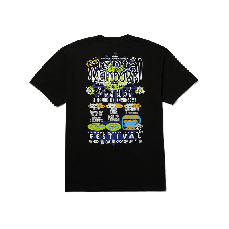 Huf Mental Meltdown T-Shirt Black