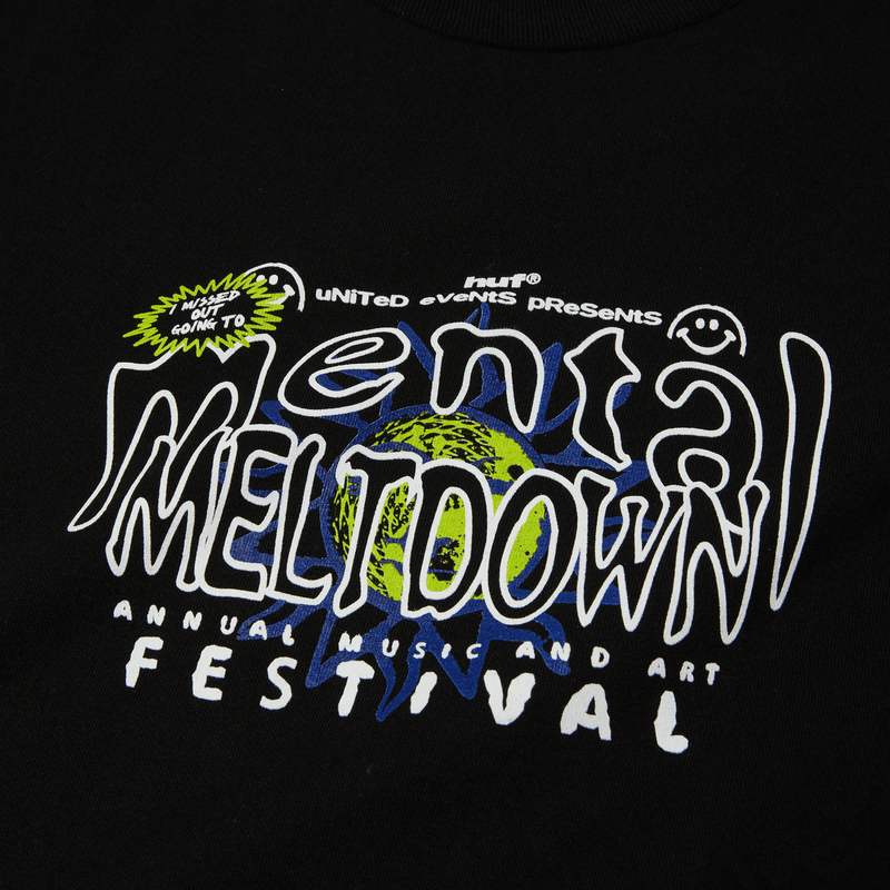 Huf Mental Meltdown T-Shirt Black