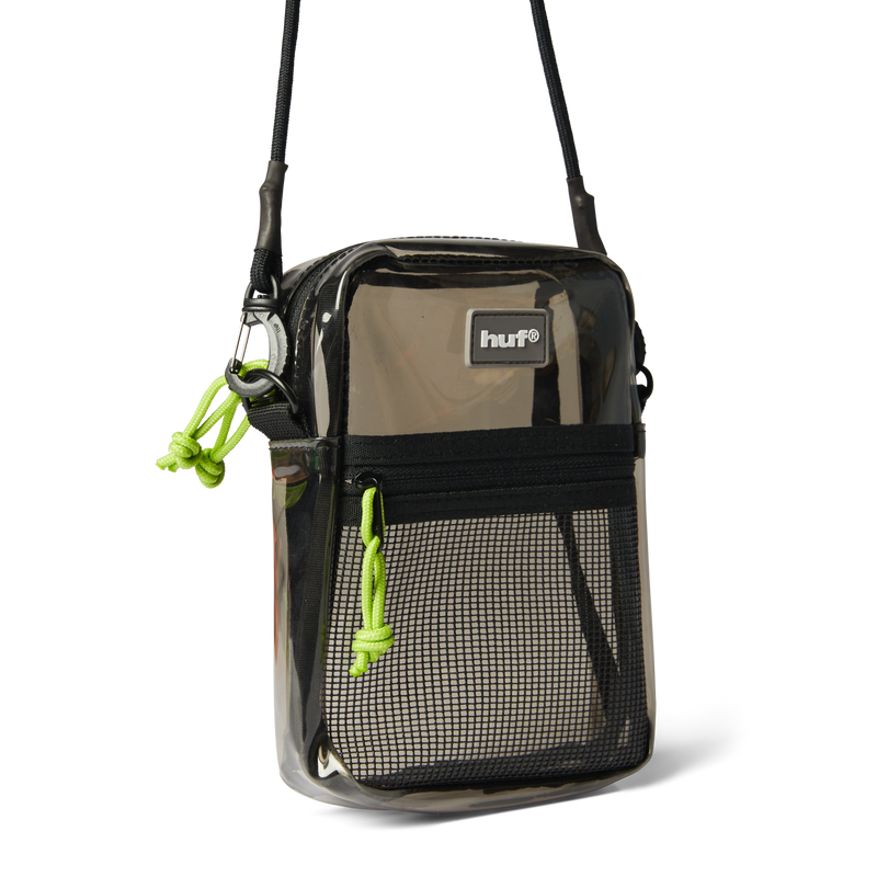 Huf Mercer Transparent Side Bag Smoke Black