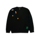 HUF Mia Star Cat Crewneck Sweatshirt Black