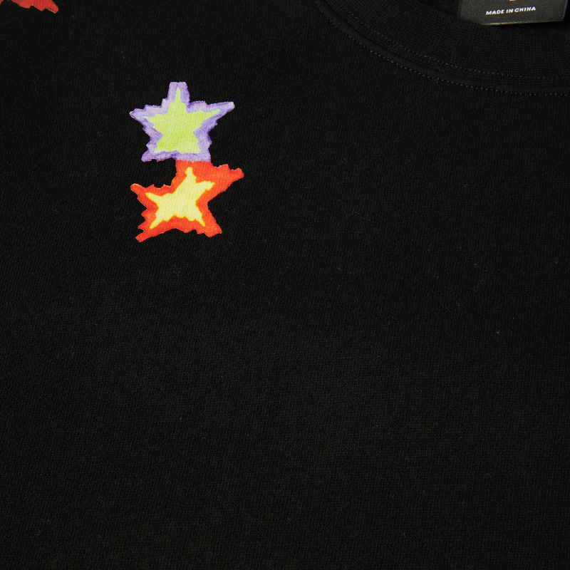 HUF Mia Star Cat Crewneck Sweatshirt Black