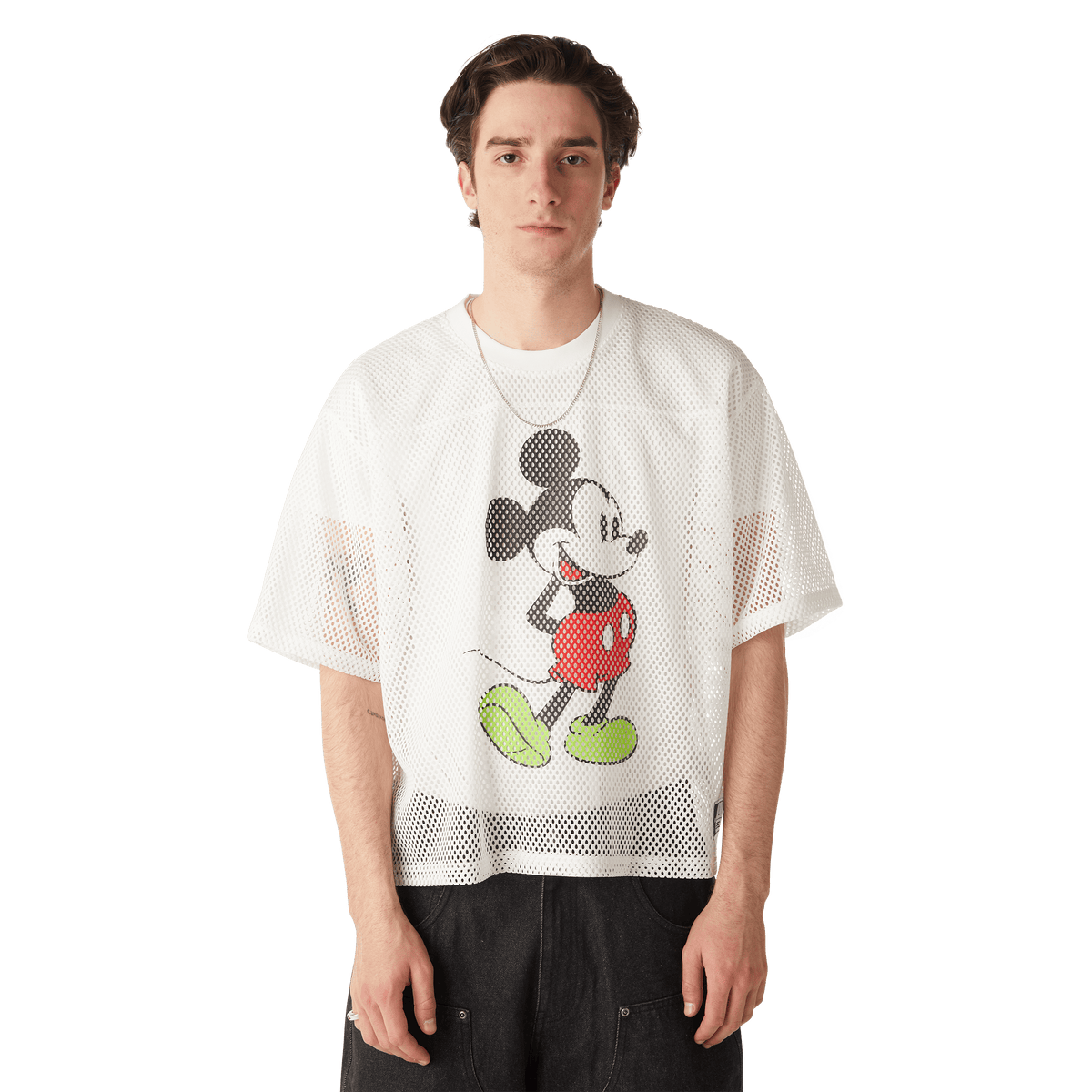 Disney | HUF Mickey Mesh Football Jersey White