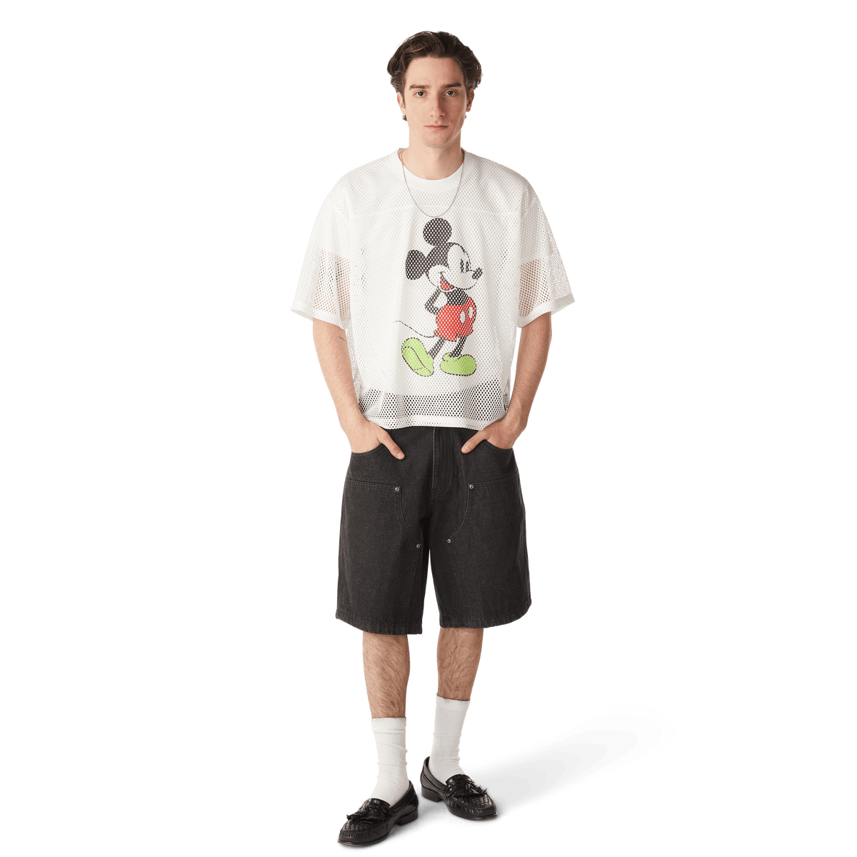 Disney | HUF Mickey Mesh Football Jersey White