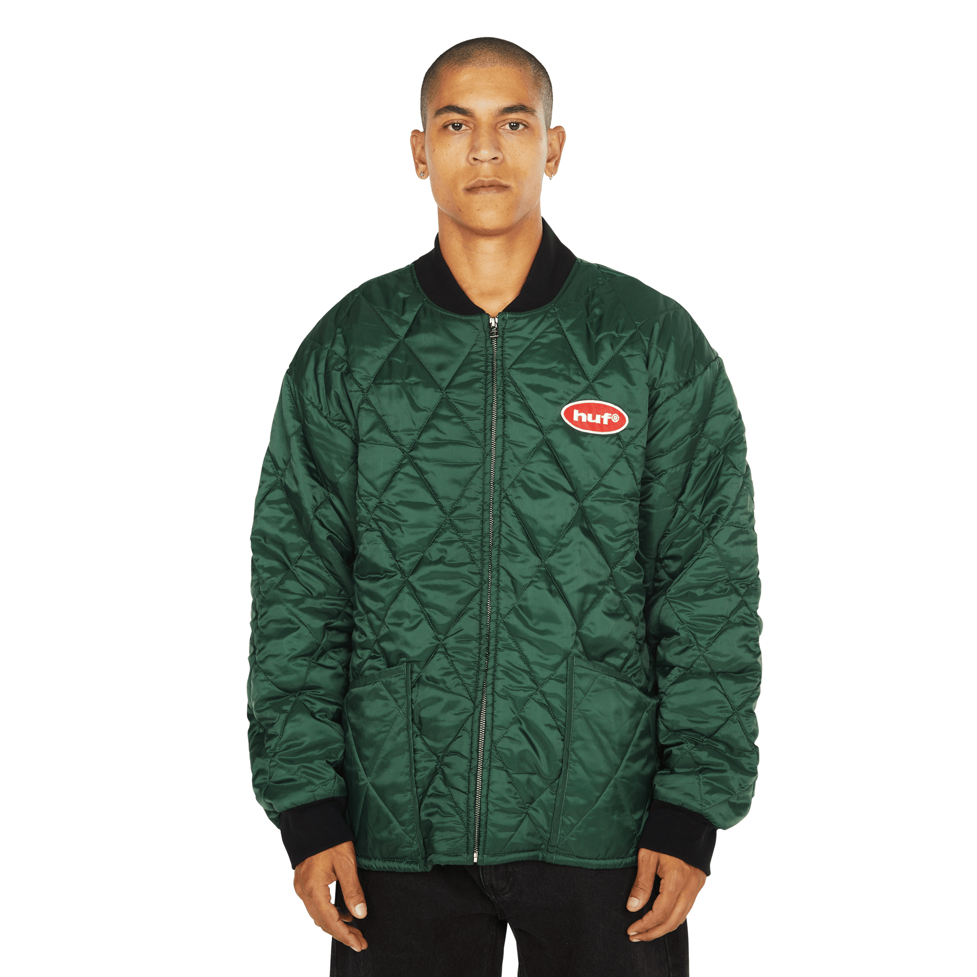 HUF Disney | HUF Mickey Quilted Work Jacket Forest Green