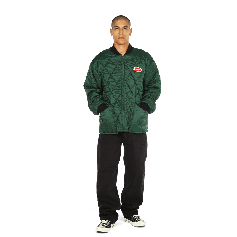 HUF Disney | HUF Mickey Quilted Work Jacket Forest Green