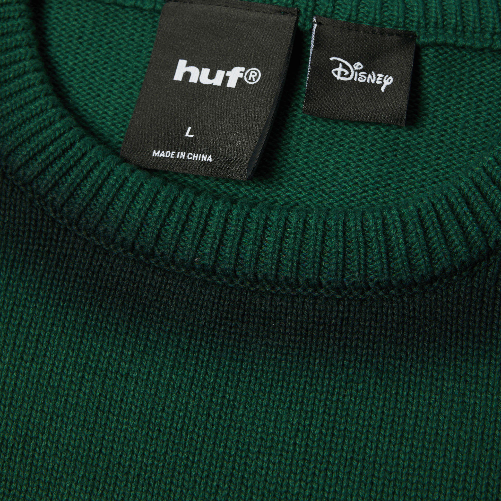 HUF Disney | HUF Mickey Spray Crewneck Sweatshirt Forest Green