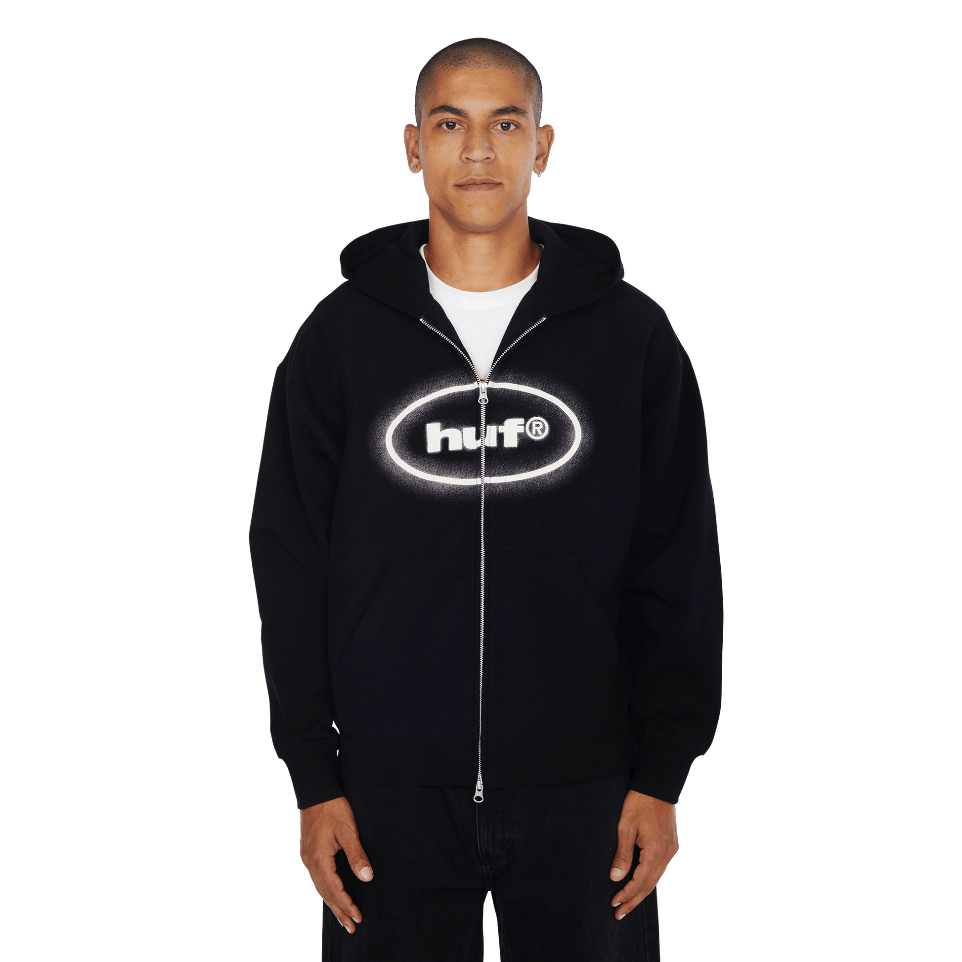HUF Disney | HUF Mickey Spray Full-Zip Hoodie Black