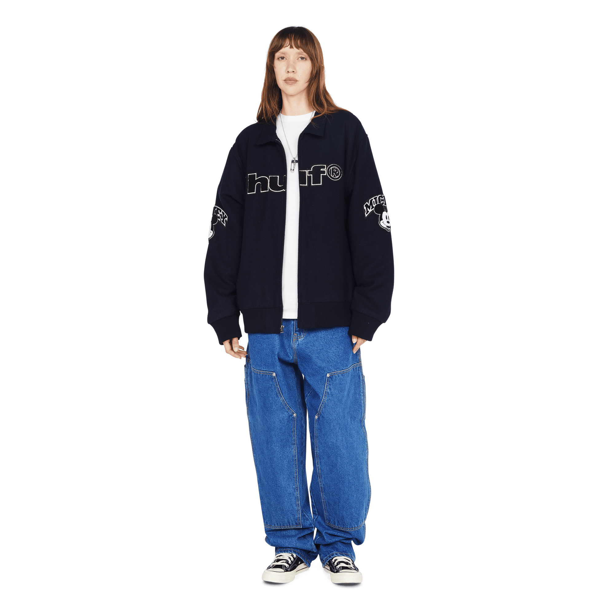 HUF Disney | HUF Mickey Spray Full-Zip Hoodie Black