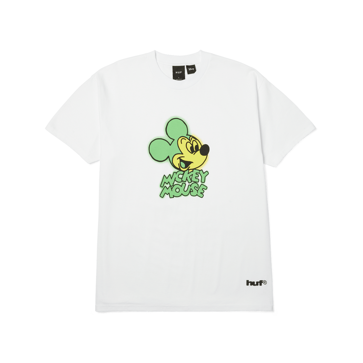 Disney Huf Mickey Spray T Shirt Ts02721 - White