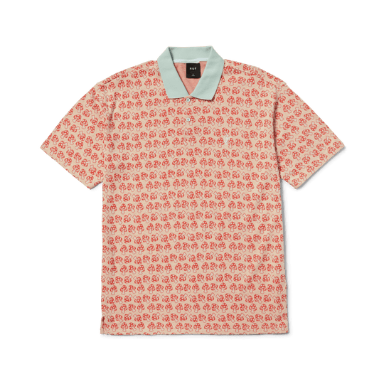 Huf Microdose Knit Polo Red