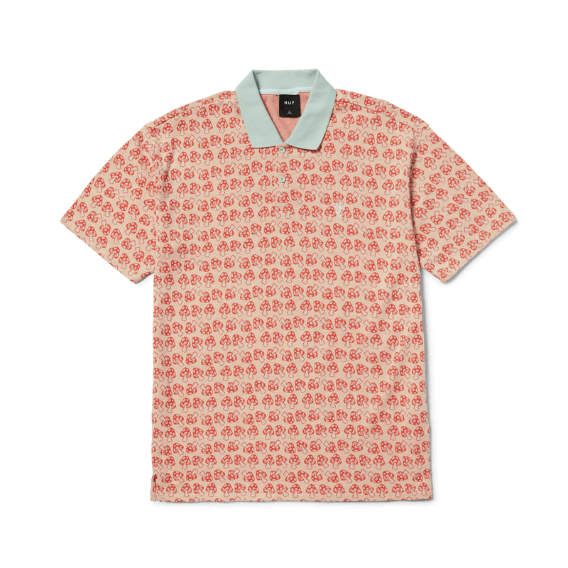 Huf Microdose Knit Polo Red