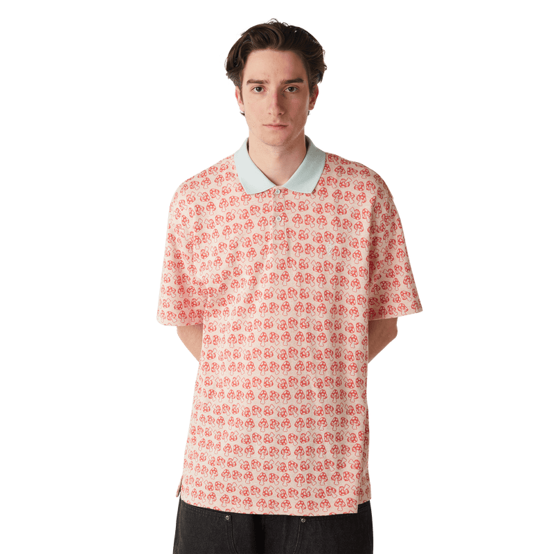 Huf Microdose Knit Polo Red